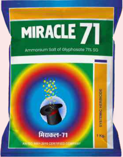 Miracle-71 (Ammonium Salt of Glyphosate 71% SG)