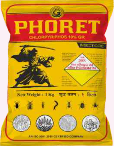 Phoret (Chlorpyriphos 10% GR / Phorate 10% GR)